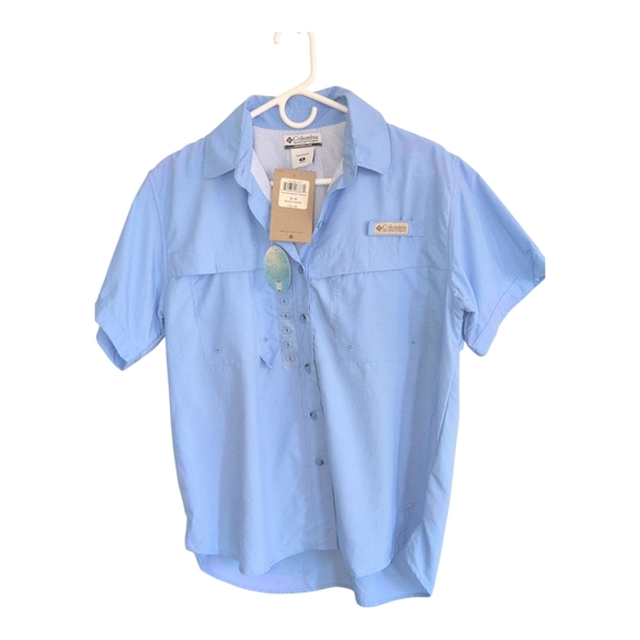 Columbia Tops - Columbia Light Blue Outdoor Shirt